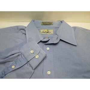 Bill Blass 15½ 32 33‎  Long Sleeve Button  Mens Shirt Signature Blended Pinpoint